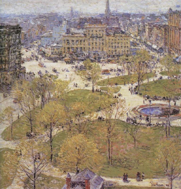 Childe Hassam Union Square in Spring Germany oil painting art